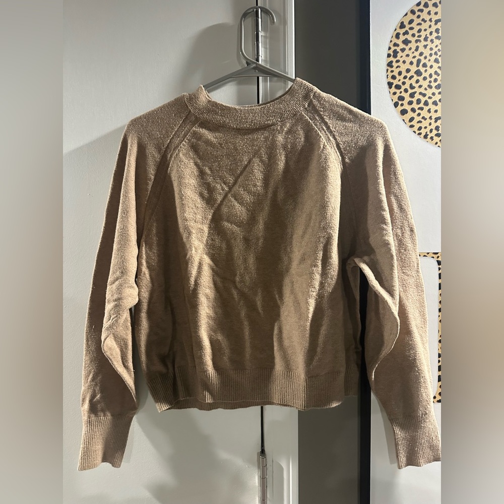 Tan Mock Sweater